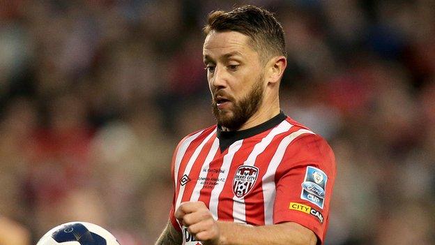 Rory Patterson in action in last month's FAI Cup final defeat by St Pat's