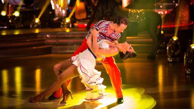 Frankie Bridge and Kevin Clifton