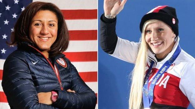 Elana Meyers-Taylor and Kaillie Humphries