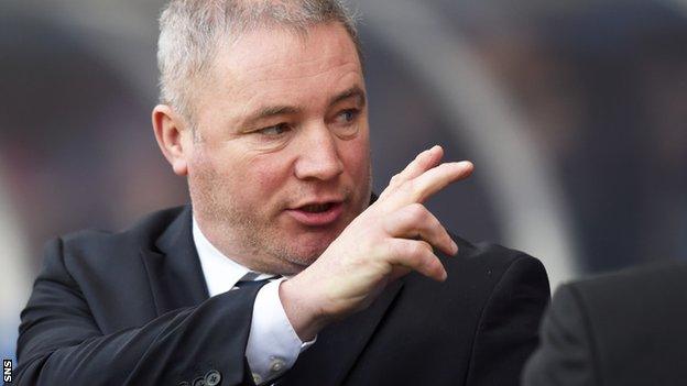 Rangers manager Ally McCoist