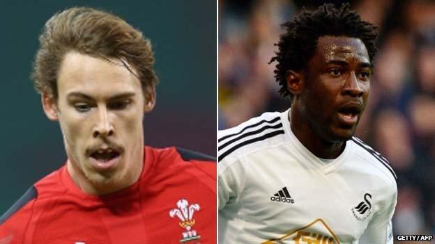 Liam Williams and Wilfried Bony