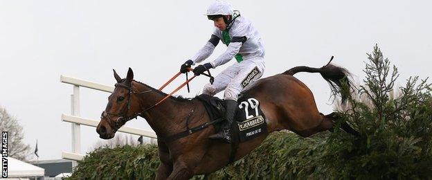 Pineau de Re clears the last fence at the Grand National