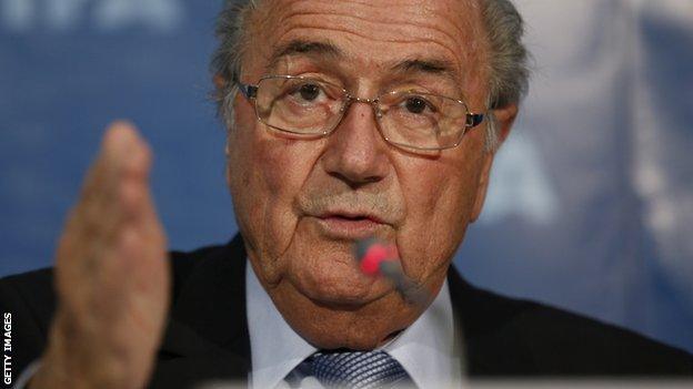 Fifa president Sepp Blatter