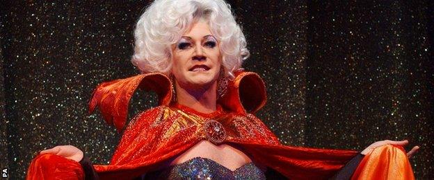 Lily Savage as the Wicked Queen in Snow White