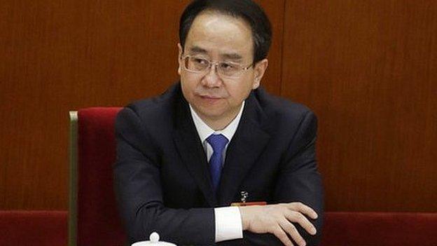 Ling Jihua, newly elected vice chairman of the Chinese People"s Political Consultative Conference (CPPCC) attends the opening ceremony of the CPPCC at the Great Hall of the People in Beijing in this March 3, 2013 file photo.