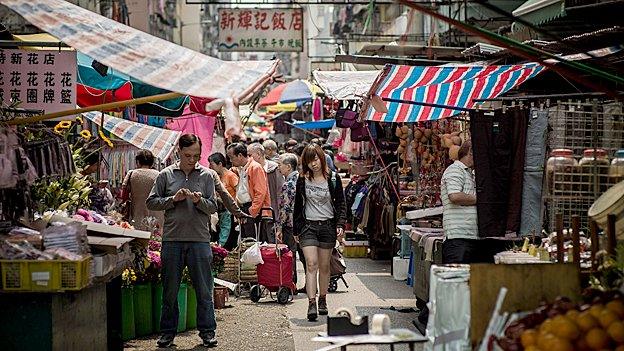 Market in Hong Kong