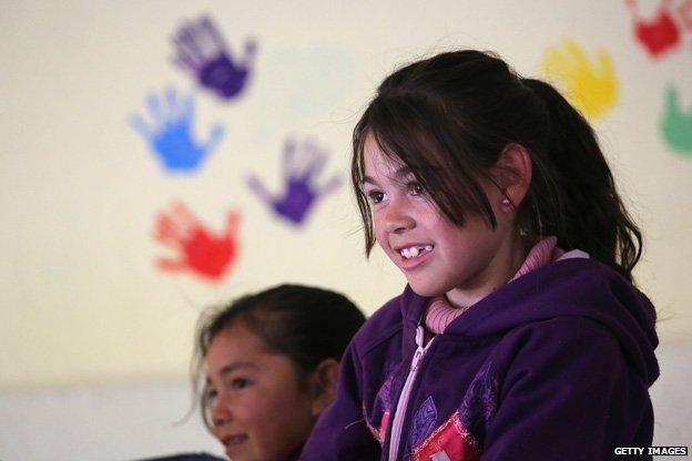 Mexico school children