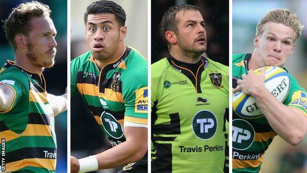 James Wilson, George Pisi, Stephen Myler, Tom Stephenson