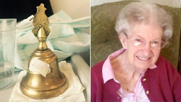 Andy Goddard's mother and the brass bell