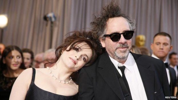 Director Tim Burton and actress Helena Bonham Carter