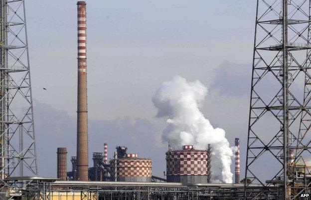Ilva steel plant (file pic Nov 2014)