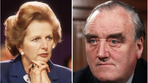 Margaret Thatcher and William Whitelaw