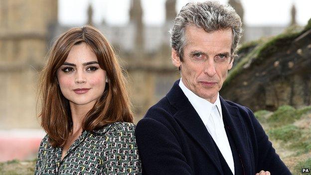 Jenna Coleman and Peter Capaldi