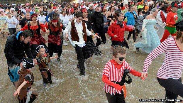 Tenby swimmers