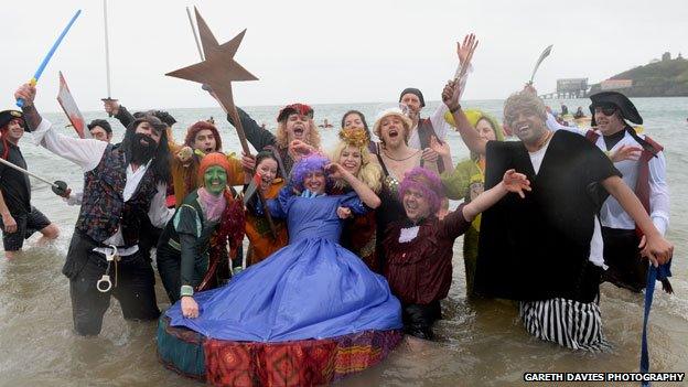 Tenby swimmers