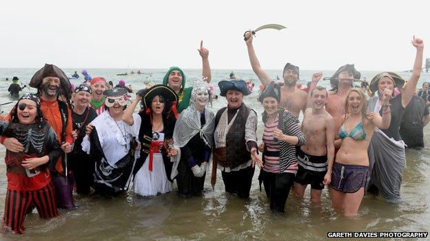 Tenby swimmers