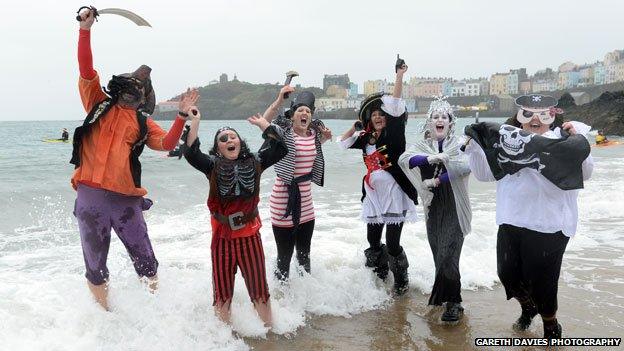 Tenby swimmers