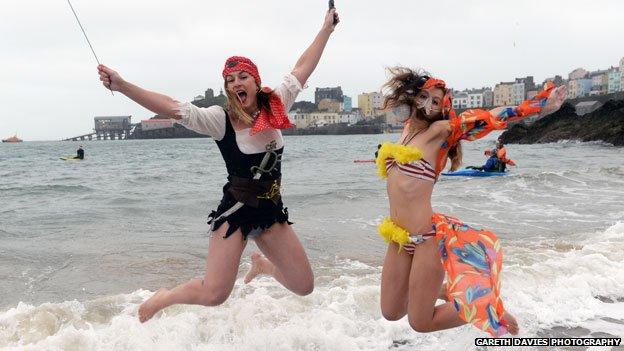 Tenby swimmers