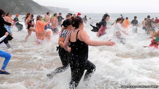 Tenby swimmers