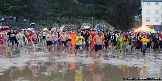 Tenby swimmers