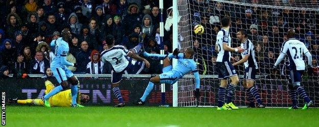 Fernando opened the scoring for Man City after Ben Foster's mistake