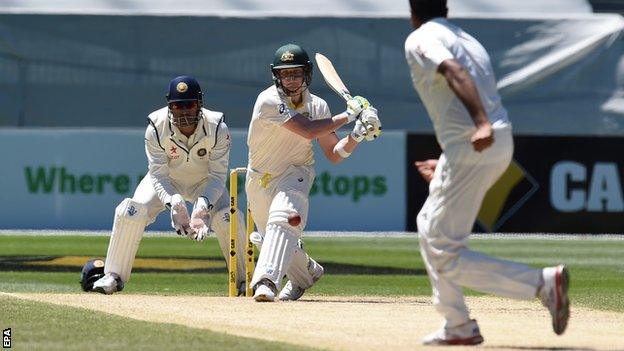 Australia captain Steve Smith on the way to 192