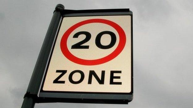 Speed limit sign