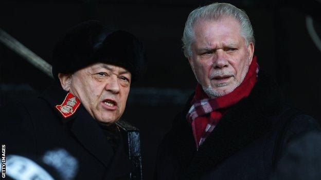 West Ham co-owners David Sullivan (left) and David Gold