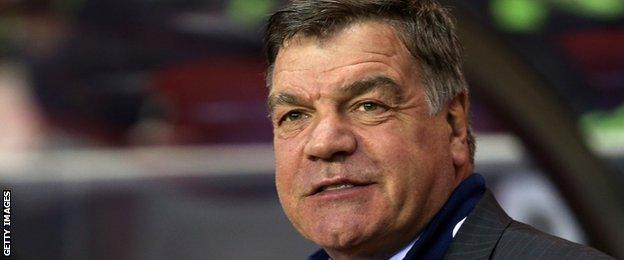 Sam Allardyce the West Ham manager looks on during the Barclays Premier League match between Sunderland and West Ham United at the Stadium of Light on March 31, 2014