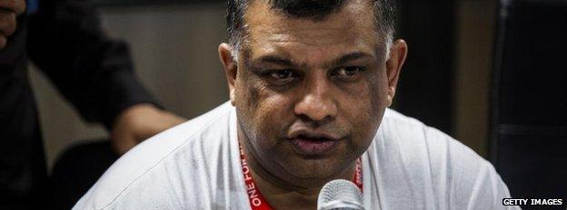 AirAsia CEO Tony Fernandes in Surabaya, 28 Dec