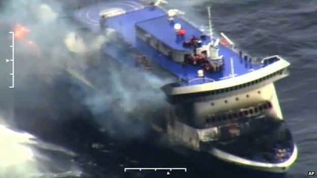 Ferry fire