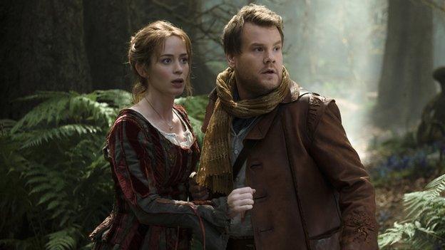 Emily Blunt and James Corden in Into the Woods