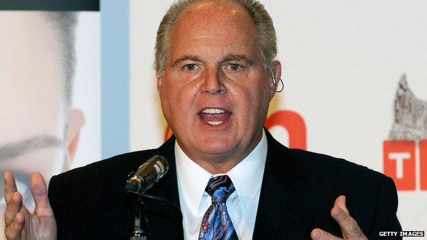 Conservative radio host Rush Limbaugh.