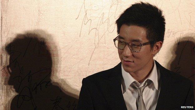 Hong Kong actor Jaycee Chan attends a movie festival in Shanghai on 13 June, 2009