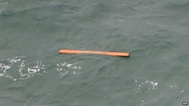 Debris floating in the Java Sea