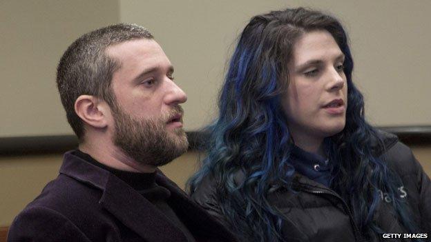 Dustin Diamond and Amanda Schutz