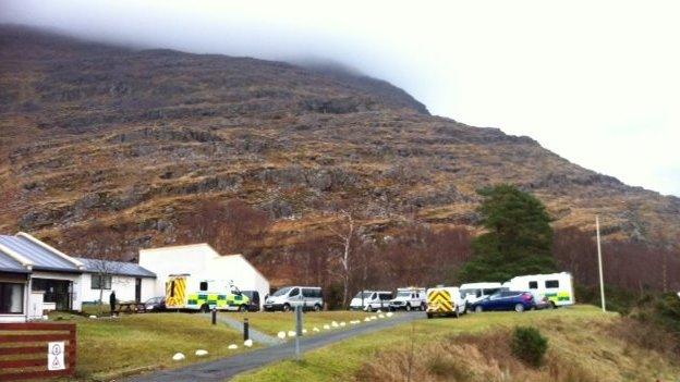 Ambulances at Torridon Youth Hostel