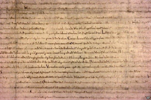 The Lincoln Cathedral Magna Carta is one of four surviving examples of the 1215 parchment document out of 40 penned