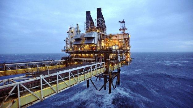 BP Eastern Trough Area Project (ETAP) oil platform in the North Sea