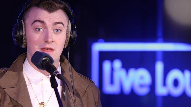 Sam Smith in the Radio 1 Live Lounge