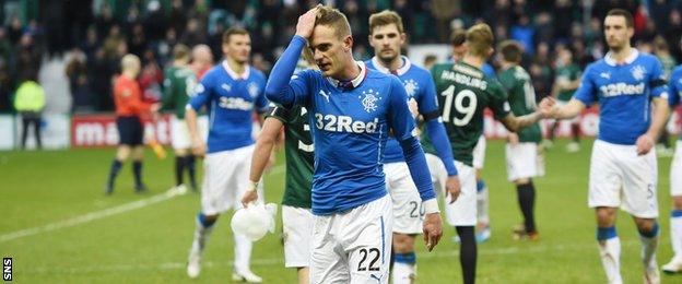 Rangers player Dean Shiels