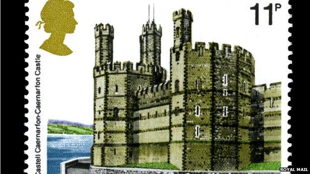 Caernarfon Castle stamp