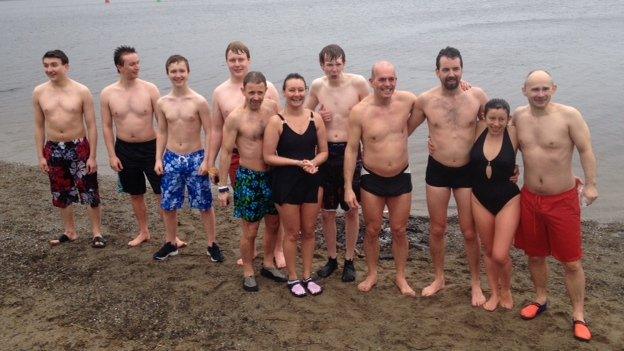 Loch Lomond swimmers