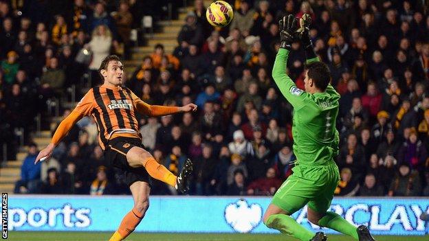 Nikica Jelavic and Joel Robles