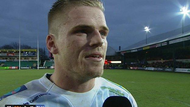 Cardiff Blues fly-half Gareth Anscombe