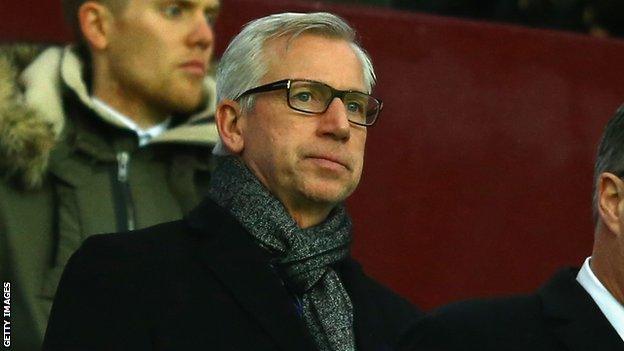 Alan Pardew at Villa Park