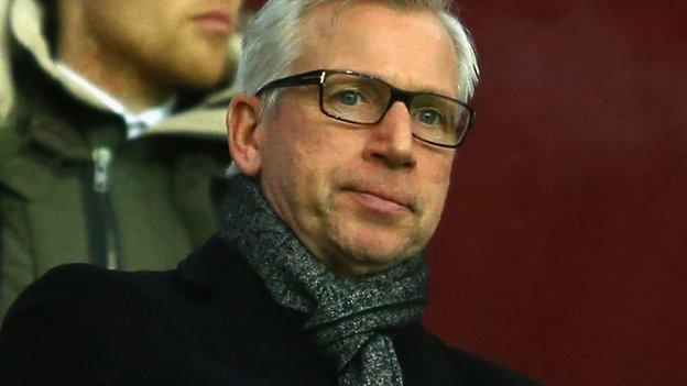 Alan Pardew at Villa Park