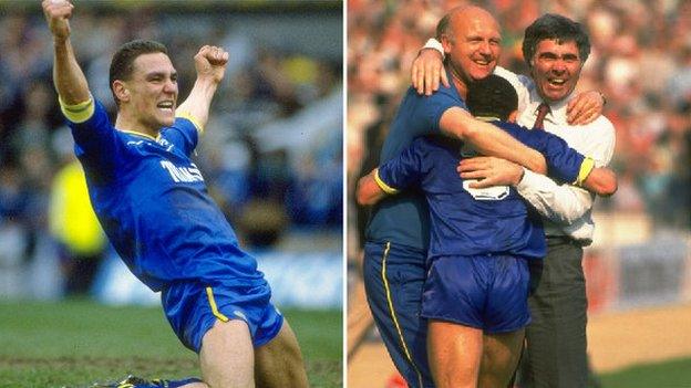 Vinnie Jones and Bobby Gould