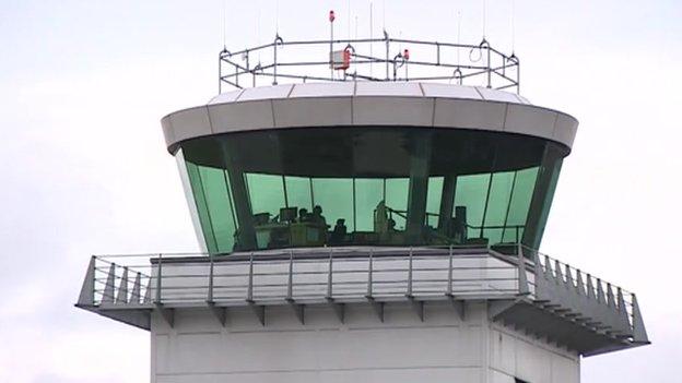 Control tower at London Southend Airport