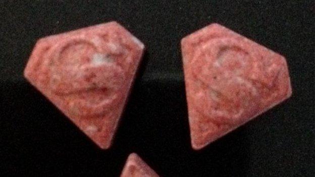 Red ecstasy pills